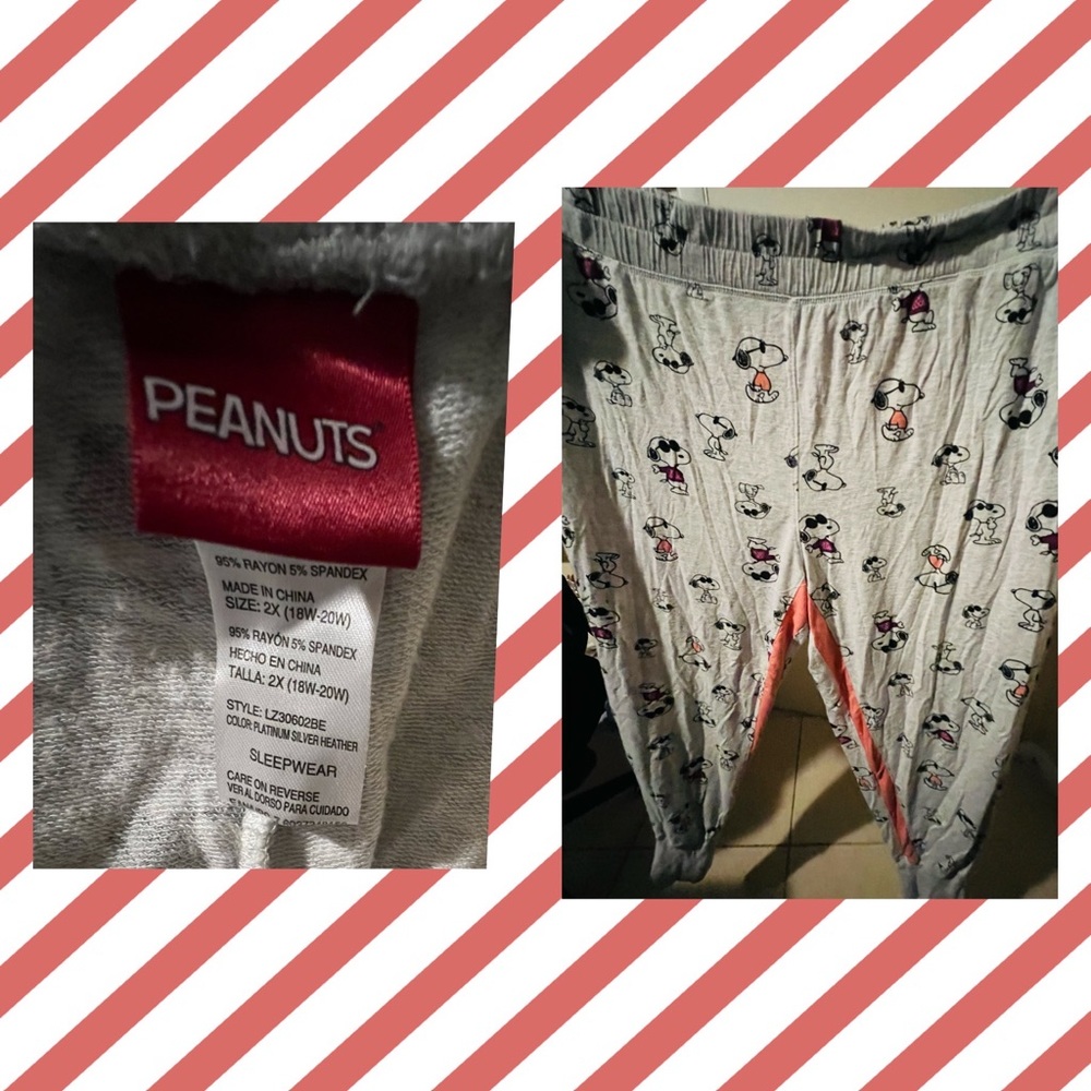 Peanuts Snoopy Joe Cool Jogger Lounge Pants
